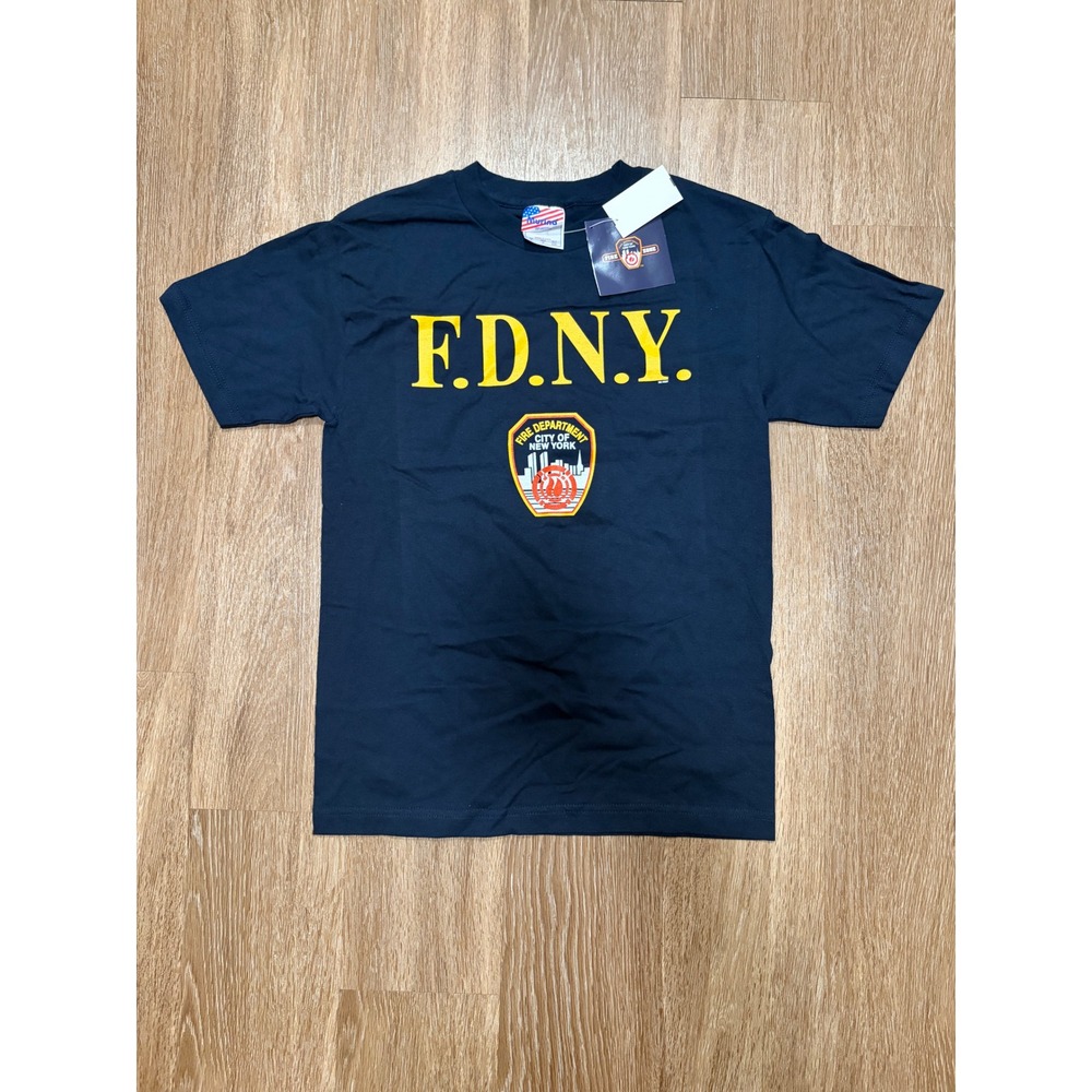 Murina FDNY Fire Department City of New York T-Shirt Navy Blue Small Made in USA